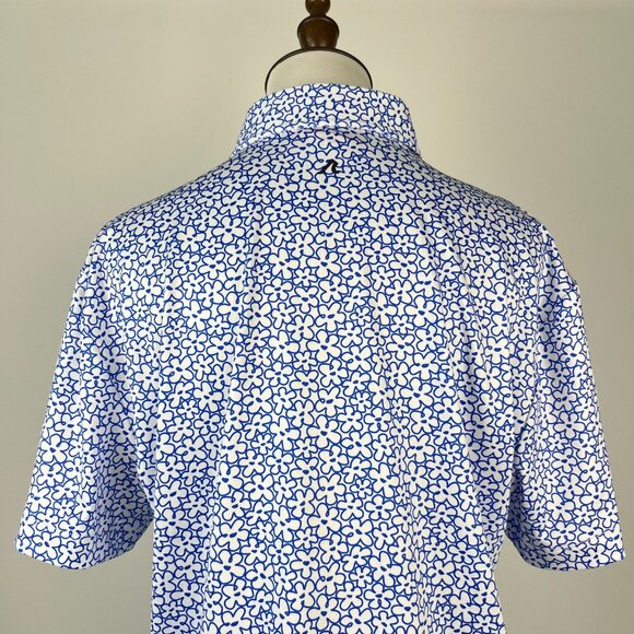NWOT Redvanly Polo Shirt Mens Blue Lavender Golf Active Tech Size S - Picture 6 of 13